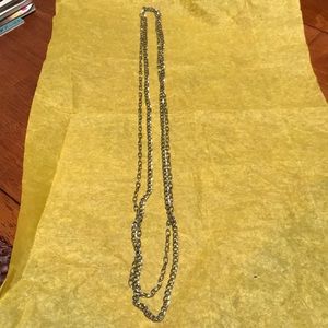 **4 for $30**. Silver double chain necklace!
